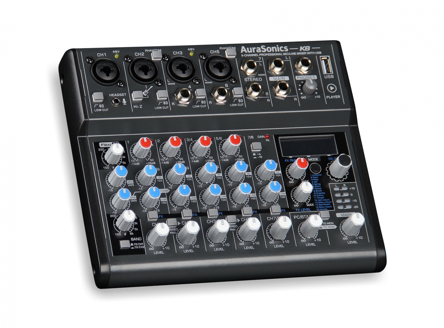 AuraSonics K8 компактный микшерный пульт в Новошахтинске
