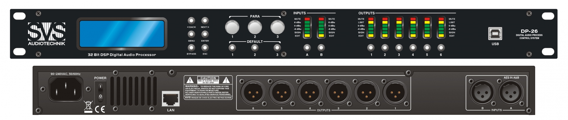 SVS Audiotechnik DP-26 Цифровой процессор: 2 входа 6 выходов в Новошахтинске
