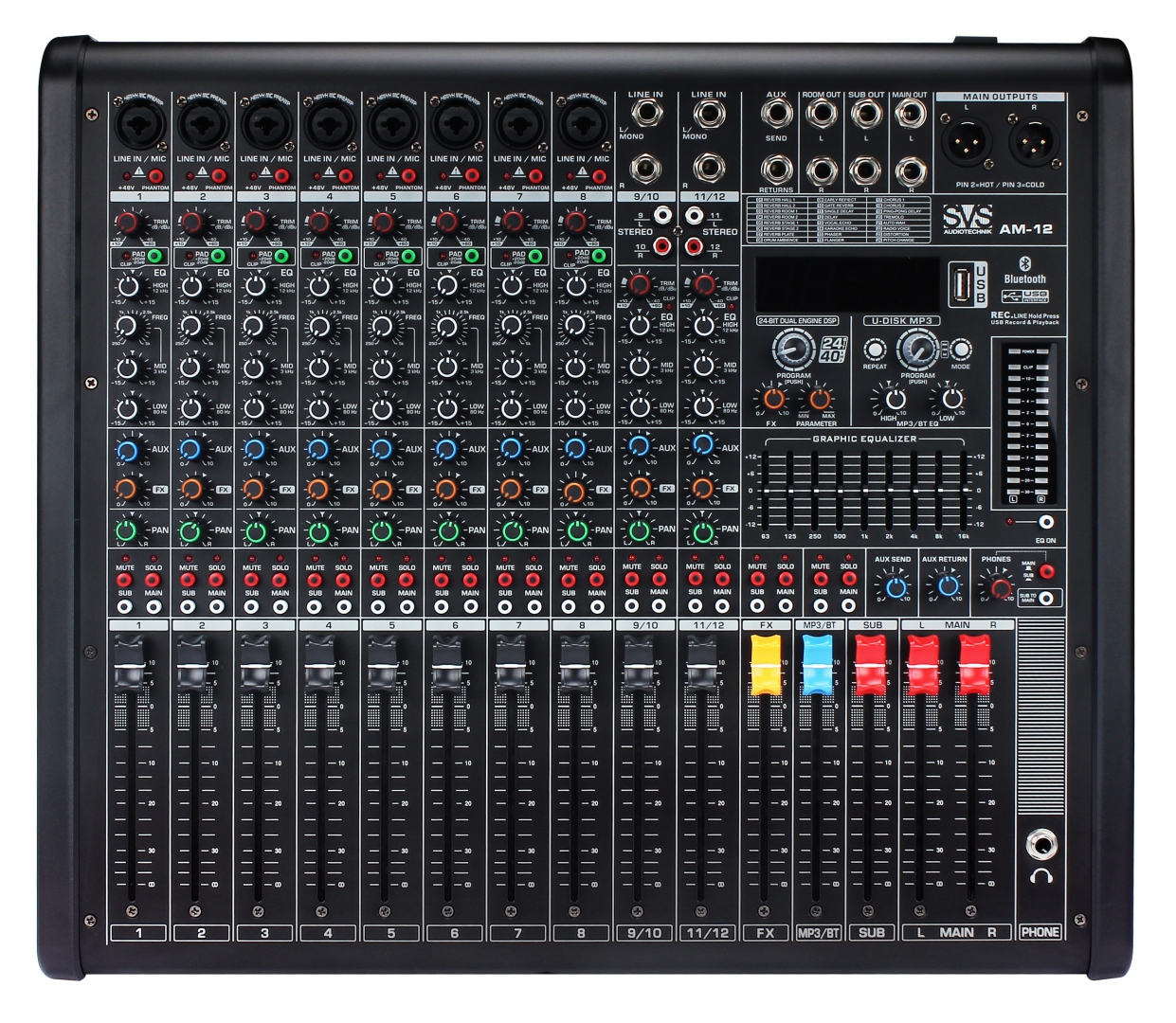 SVS Audiotechnik mixers AM-12 Микшерный пульт аналоговый, 12-канальный в Новошахтинске