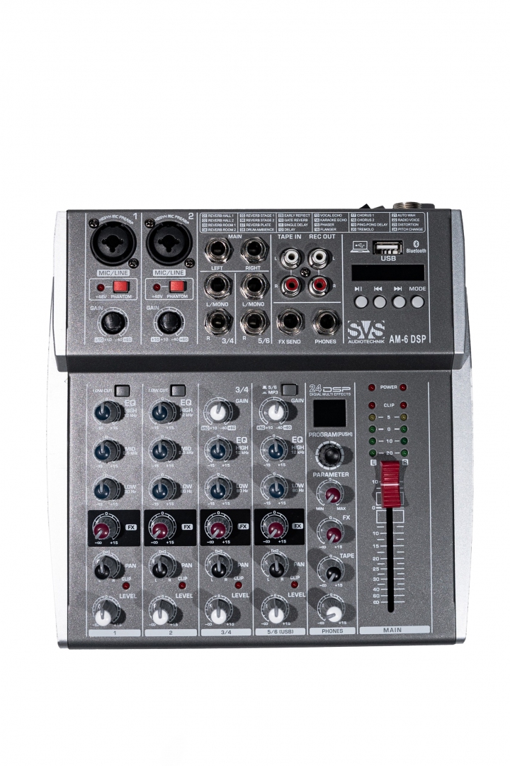SVS Audiotechnik mixers AM-6 DSP Микшерный пульт аналоговый, 6-канальный SVS Audiotechnik mixers в Новошахтинске