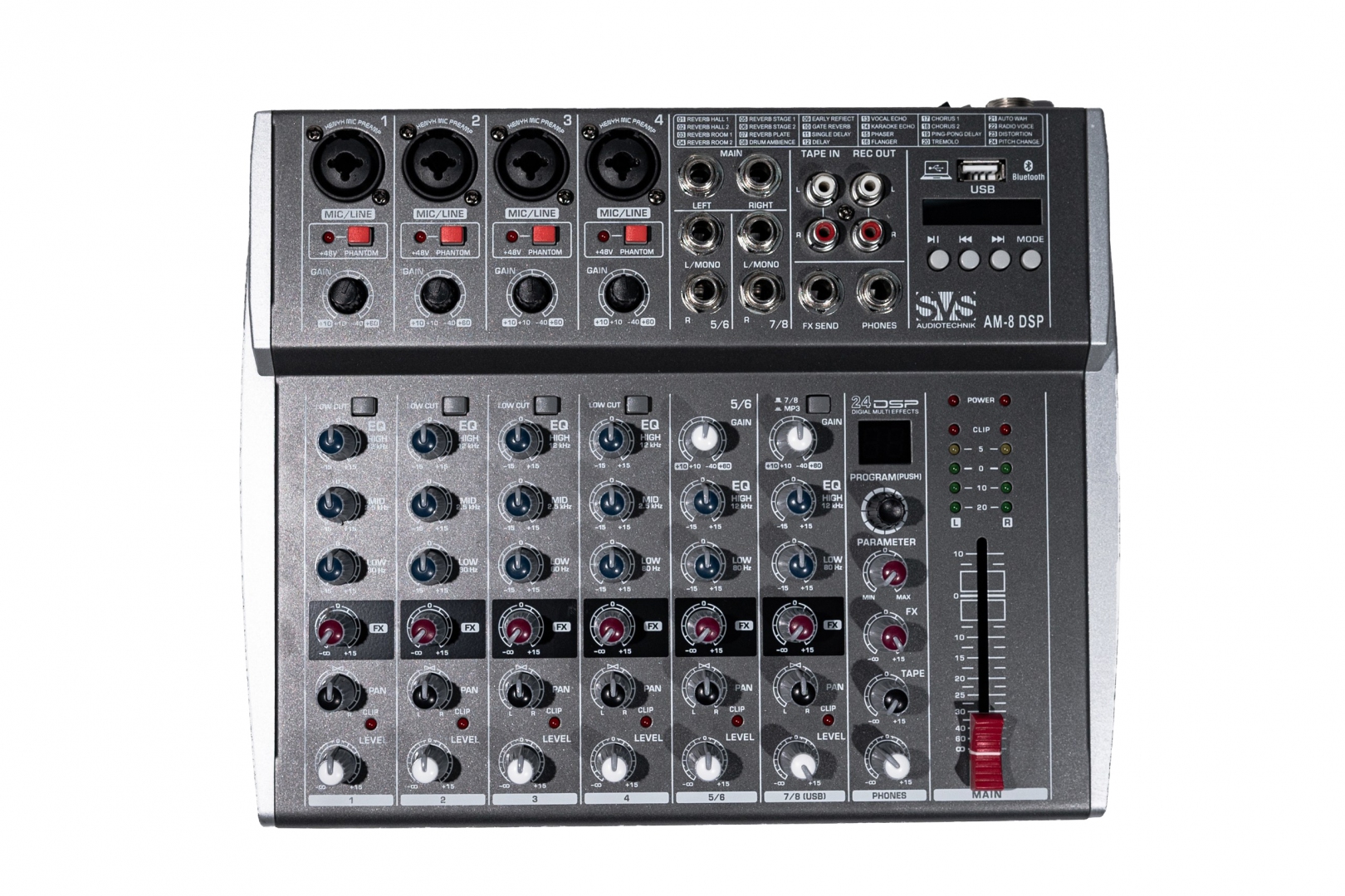 SVS Audiotechnik mixers AM-8 DSP Микшерный пульт аналоговый, 8-канальный в Новошахтинске